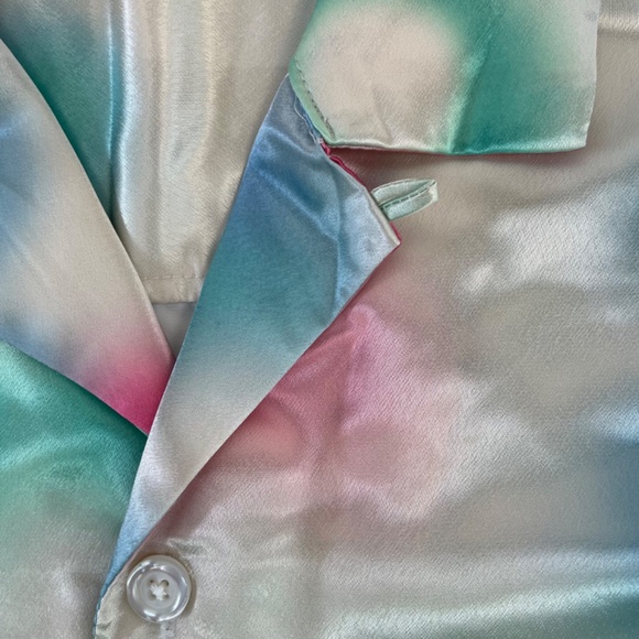 Urban Outfitters Tye Dye Short Sleeve Button Down Shirt Unisex Medium NEW - Picture 5 of 14